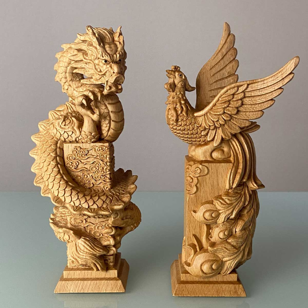 風水の力で運気アップ！龍神と鳳凰の木彫り置物の魅力を分かりやすく